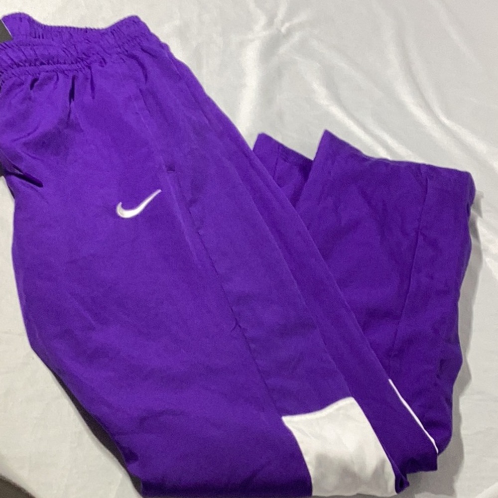 Nike Purple & White Track Pants size M